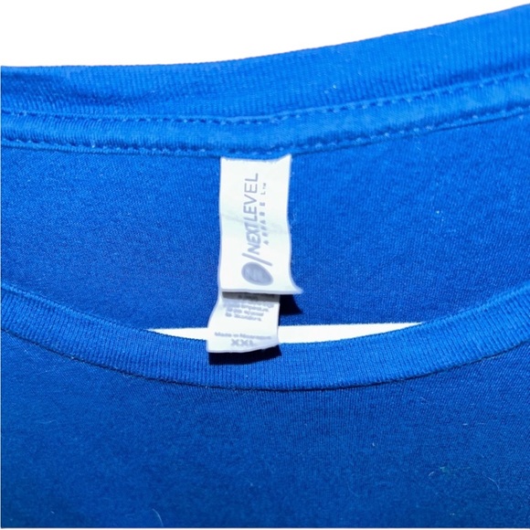 Long Sleeved Blue White Ferguson Shirt Men’s Size 2XL Unisex Next Level Apparel! - Picture 2 of 3